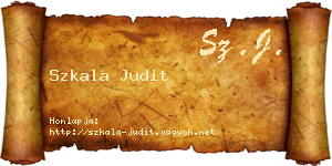 Szkala Judit névjegykártya