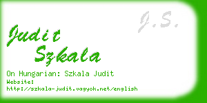 judit szkala business card